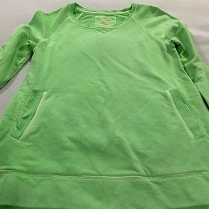 Lilly Pulitzer athletica green w side zippers